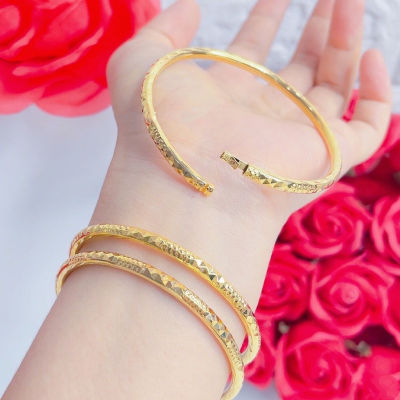 [FreeShip Max] Vòng cặp khoá lưỡi gà hoạ tiết kim cương - Trang Sức Kami