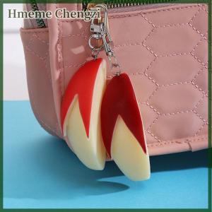 Hmeme Creative Bunny Apple Keychain Apple Slice Fun Key Ring Pendant School Bag Pendant Keychain Accessory Gift