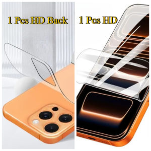 Cho iPhone 17 16E 16 15 Pro Max Cộng Với bọc hoàn toàn Hydrogel miếng dán bảo vệ màn hình miếng phim dán sau