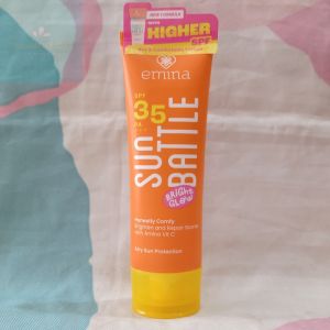 EMINA Battle Sun Protection SPF 30 Pa +++ 50ml / Sunscreen / Skincare Sun Proctection / Cream Tabir Surya SPF 30 / Emina Sun Proctection Kemasan Baru / sunblok / krim tabir surya / BPOM / asli / original