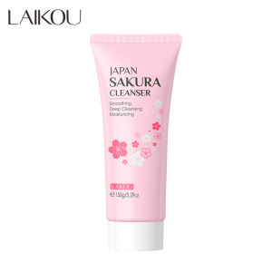LAIKOU Japan Sakura Brightening Cleanser Face Wash 150g Pembersih Muka Oil Control Facial Wash