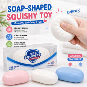 Crunchy Squishy Soap Squishy Slow Rebound Hollow Skin Stress Relief Squeeze Toy for Kids Adults