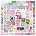 New 62PCS Hello Kitty waterproof Sticker Toys for Girls Kawaii Stickers Cute Sticker Pack Sanrio Stickers Laptop Skin Kuromi My Melody Sticker. 