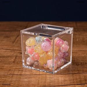 [COD] Yaokeqi Clear Acrylic Square Cube Box With Lids Durable Candy Box Multiple Uses Transparent Case Organizer Container