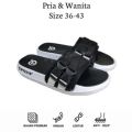 Dj style -  Fashion Oval Distro Sol Putih - Sandal Slide Pria Distro Karet - Sendal SELOP PRIA Wanita Korean Style Kekinian 2024. 