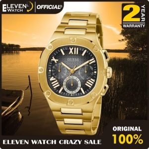 [Promo] Jam Tangan Pria Guess GW0572G2 Headline Gold Tone Multi-function Stainless Steel Strap Original Garansi 2 Tahun [✔COD][100% Authentic] [COD]
