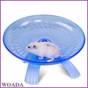 WOADA Running Disc Flying Saucer Exercise Wheel Toy for Mice Dwarf Hamsters Pet 18cm