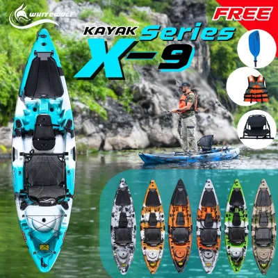เรือคายัคตกปลา X-SERIES รุ่นX9 เรือพาย เรือตกปลา สำหรับออกกำลังกาย (ทักแชทเพื่อสอบถามสีเพิ่มเติมได้ค่ะ)