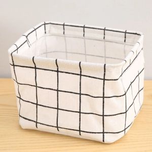 Fabric storage basket Cotton Linen Creative Storage box Waterproof Basket Toy Organizer