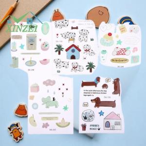 ❤💖💓 สติกเกอร์อีพอกซีคริสตัลรูปการ์ตูนแมว3D น่ารักรูปสุนัขแมวสติกเกอร์สมุดบันทึกแบบ DIY สำหรับตกแต่งโทรศัพท์มือถือแล็ปท็อป