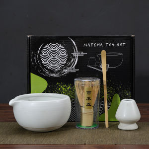 Matcha tea peremony premium kit set matcha tool brush bamboo matcha bowl household baking tea set matcha whisk set
