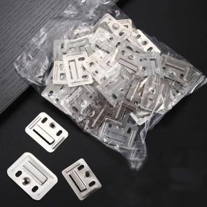 100Pcs Metal Clips For WPC Wall And Ceiling Fluted Cladding Indoor And Outdoor