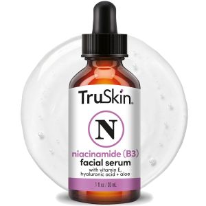TruSkin Niacinamide Serum for Face - Pore Minimizing & Tone Balancing B3 Serum with Hyaluronic Acid Aloe & Vitamin E - Hydrating Niacinamide Face Serum for Uneven Tone & Oily Skin 1 fl oz