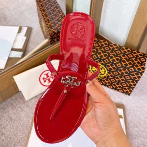 TB ladies summer flip flops crystal non-slip flat outdoor sandals