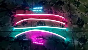 Sepasang Lampu LED DRL ALIS+Demon 25cm Untuk Motor&Mobil DC 12V Murah