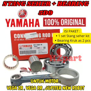 STANG SEHER+BEARING 5D9 6305/6305(2pcs) ASLI ORI YAMAHA VEGA ZRVEGA RR & JUPITER NEW ROBOT ASLI YGP