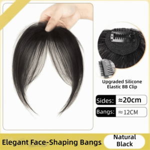 NOCASE Synthetic Hair French Bangs Wig Piece Fluffy Top Invisible Clip Eight Character Bangs Forehead Framing Clip In Bangs Female Use