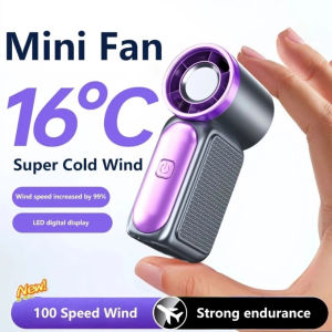 APSELON :X688 NEW mini fan 6000mAh Portable Mini Handheld Fan 3.5 Inch High 1-100 Speed Personal Turbo Strong