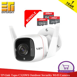 TP-Link Tapo C320WS Outdoor Security Wi-Fi Camera Bundle with Micro SD 32gb 64gb 128gb 256gb