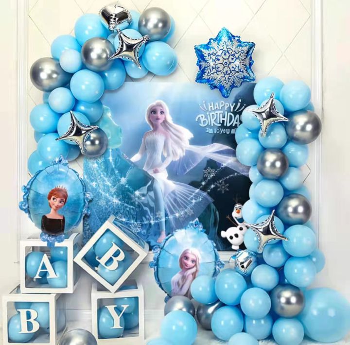 frozen balloon set/Elsa theme balloon set/birthday party decorations