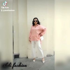 Abdi Fashionable New Kemeja OVERSIZE Linen / Olivia Shirt