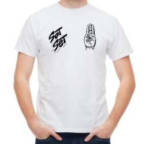 Kaos ganjar sat set pria dan wanita lengan pendek