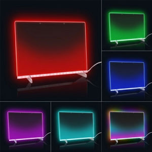 Upgraded Light Up Drawing Board For Kids Scratch Resistant Acrylic Dry Erase Board With Light LED Note Board With Colors Creative Night Light Desk Decor USB Port