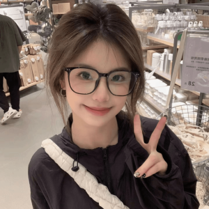 Cute Selfie Tool Slimming Face High Appearance Level Versatile Glasses Frame 小红书可爱系自拍神器显脸瘦眼镜男女高颜值百搭眼镜框架网红
