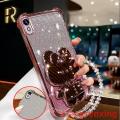 Case for redmi 9a xiaomi redmi 9 redmi 9t REDMI 8 8A PRO phone casing Softcase shockproof Cover new design aesthetic Rabbit makeup mirror with holder Lanyard SJSFTUZJ02. 
