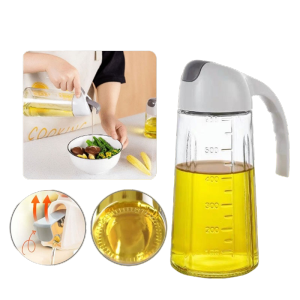 BOTOL MINYAK GORENG KACA 630 ML - BOTOL KACA ANTITUMPAH SERBAGUNA - BOTTLE OIL POT 630 ML WADAH PENYIMPANAN BUMBU DAPUR CUKA KECAP SAUS