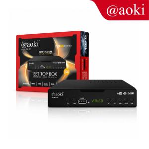 AOKI STB Set Top Box TV Digital Receiver Penerima Siaran Full HD STB Wifi Bisa Youtube DVB T2 STP (Bisa dapet semua channel) RCA Stereo VGA HDMI USB Optik