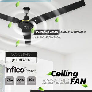 JAMIN ORI! KIPAS ANGIN GANTUNG 56" 3 DAUN TORNADO FULL BESI 2 BEARING MOTOR TEMBAGA ASLI FRE BUBBLE+
