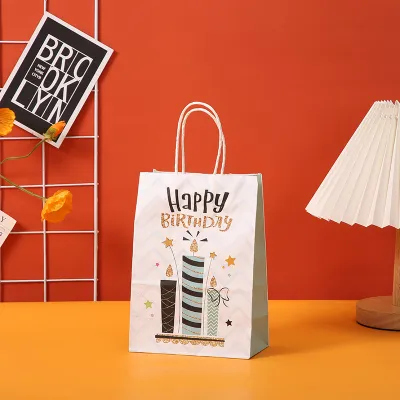 Singapore Kraft paper printing series gift bag birthday holiday goodie bag
