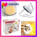 Scarlett professional electric whisks hand Mixer Electric mixer Hand Mixer Easy operation and cleaning ,Milk Shake Mixer,this Hand Mixer is Ideal for home, office, school and traveling, 100% Brand New And High Quality Baking DIY Cake Bread Egg Mixing. 