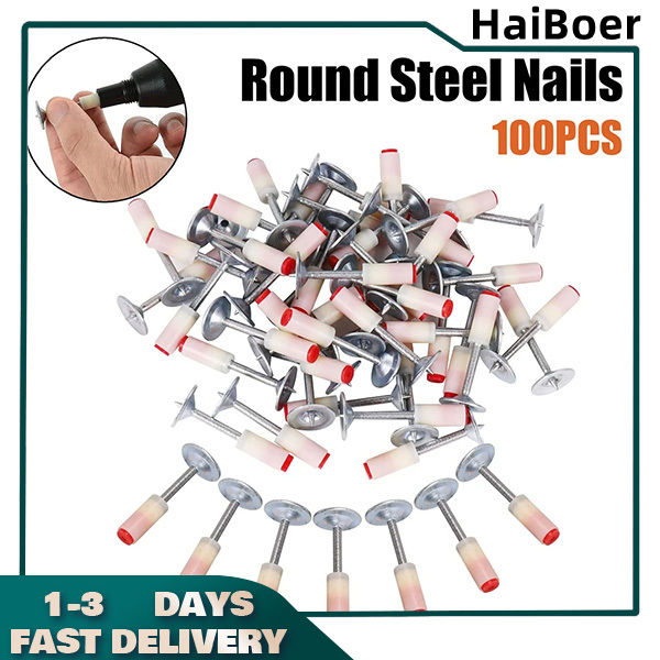 SoLoMan 100PCS Steel Nail Gun Manual Mini Rivet Ceiling Wall Tool ...