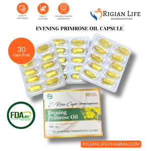 Evening Primrose Oil Capsules 30 caps/box dietary supplement 1000 mg