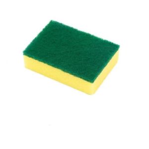 Span Cuci Pinggan Dua Muka Sabut Berus Periuk Kuali Tidak Calar Double Sided Kitchen Scrubber