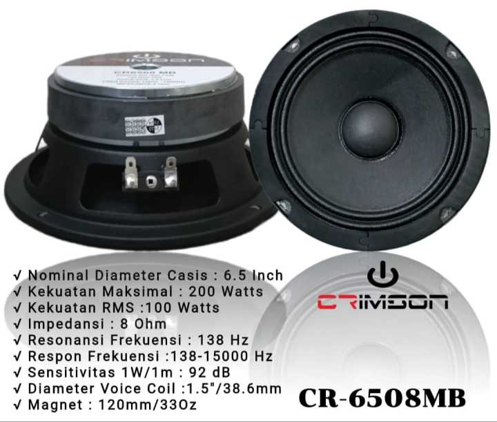 SPEAKER CRIMSON 6,5