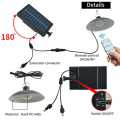 Bayar COD Lampu Taman Tenaga Surya Gantung LED Solar Lamp Outdoor Indoor 2 Lampu Cool White Super Terang Putih dicas With Remote. 