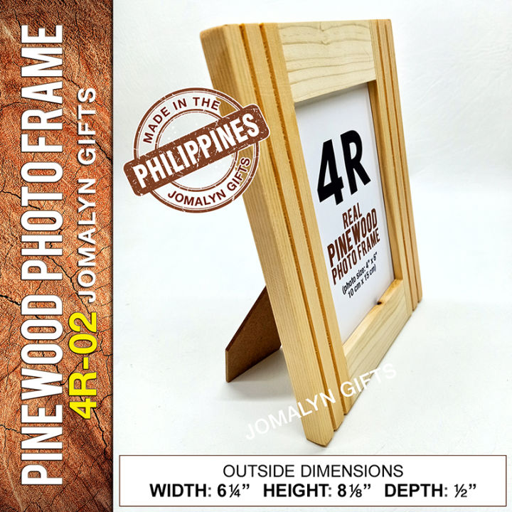 4R Photo Frame, 4R-02, Made from Pinewood, Made in the Philippines by ...
