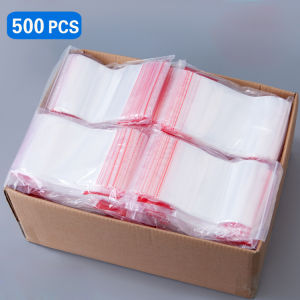 500pcs #1/#2/#3/#4 Zip Plastic pouch food storage/ Resealable Plastic Packaging bag