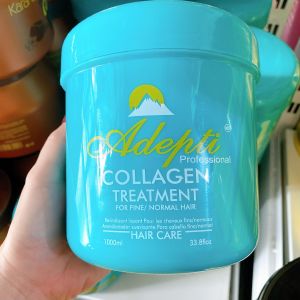 Kem ủ tóc Collagen Adepti phục hồi tóc hư tổn - Dầu hấp tóc siêu mềm 1000ml