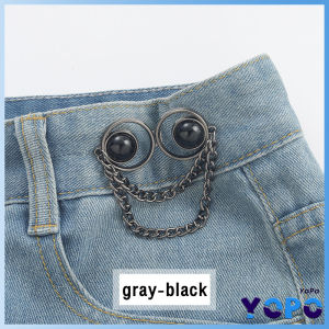 YoPo Jeans Waisted Buttons Metal Adjustable Waist Buckle Fashion Accessories for Women Girls