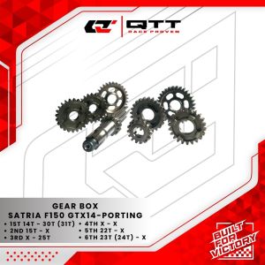 Gear rasio gear box qtt satria fu 150 PORTING