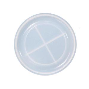 Tự làm Coaster tấm khuôn tròn nhỏ trà-Miếng lót ly khuôn silicon cho nghệ thuật tự làm thủ công ly thảm nhựa Epoxy Coaster khuôn mẫu