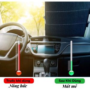 Tấm Che Nắng Ô Tô Kính Lái 150–200cm – Gập Gọn Che Kín Chống Nóng Cách Nhiệt Chống UV – Xe 4 5 7 Chỗ SUV MPV