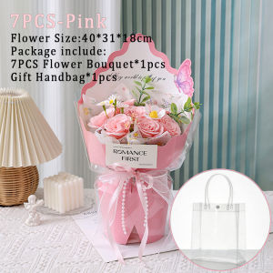 Valentines Day Artificial Rose flowers Bouquet Wedding Decoration Party Decor Carnation Soap Flower Gift