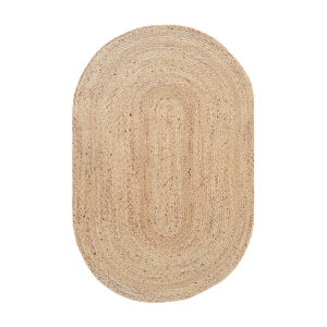 Simple Water Reed Plant Handmade Grass Woven Carpet Oval Living Room Tea Table Mat Study Bedroom Floor Mat