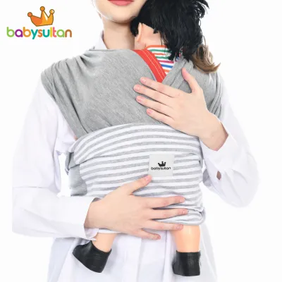 Gendongan Bayi Depan Fast Baby Wrap Salur 3in1 M Shape dengan Sash Belt Terbaru babysultan