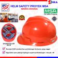 Helm Proyek Standart / Safety Helmet MSA USA V-GARD Warna ( Hijau, Merah, Biru, Orange, Putih ). 